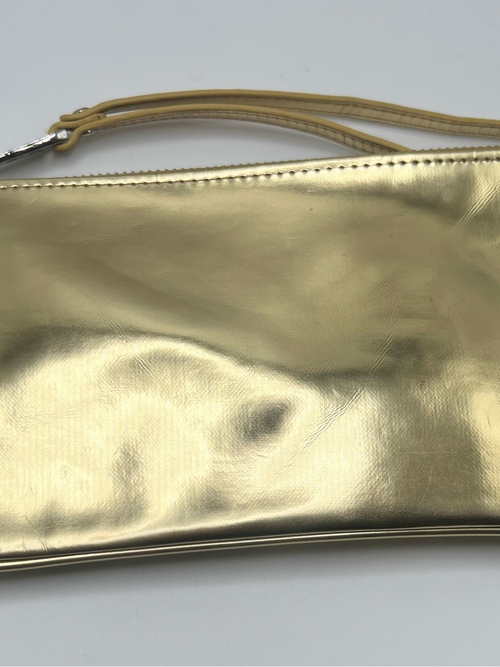 Marc Jacobs Vintage Metallic Gold Wristlet Clutch
